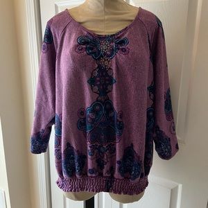 Paisley Long Sleeve Blouse, size 22/24